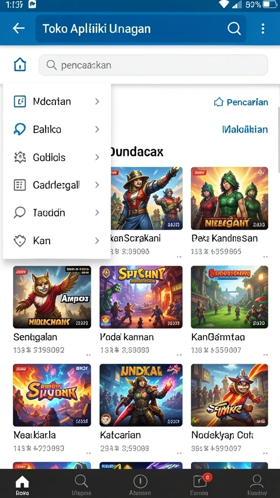 Tampilan antarmuka yang intuitif dan menarik.