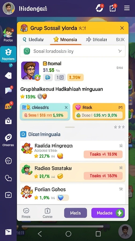 Fitur koleksi item yang membuat permainan semakin seru.