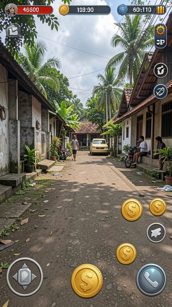 Tampilan grafis yang menarik dan berwarna.