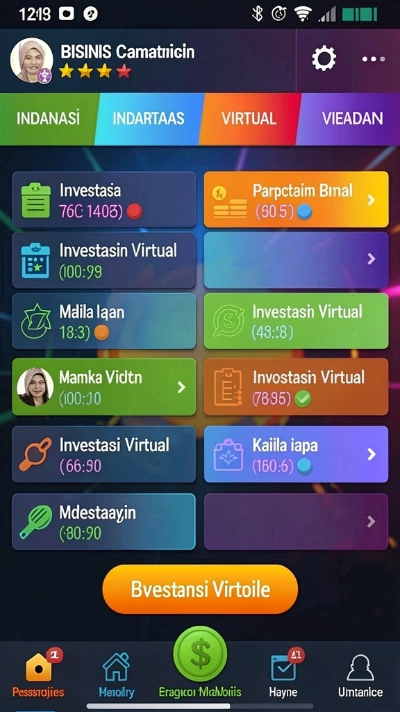 Tampilan awal HW777 yang menarik dan penuh warna.
