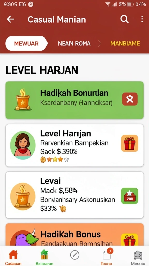 Tampilan interface yang menarik dan intuitif.
