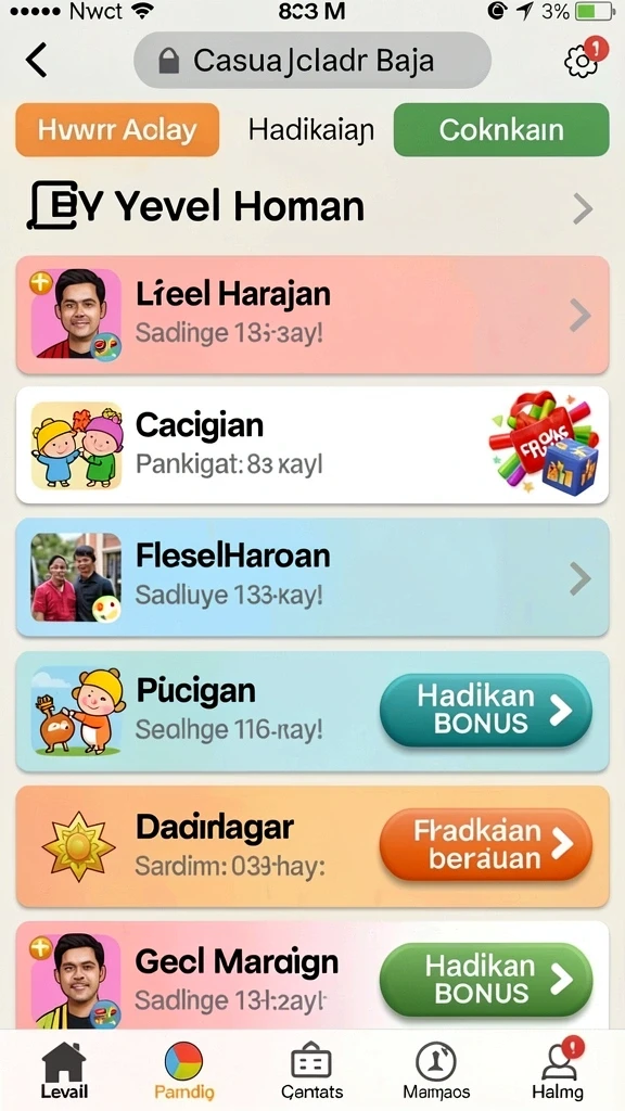 Level yang menantang dan penuh kejutan.