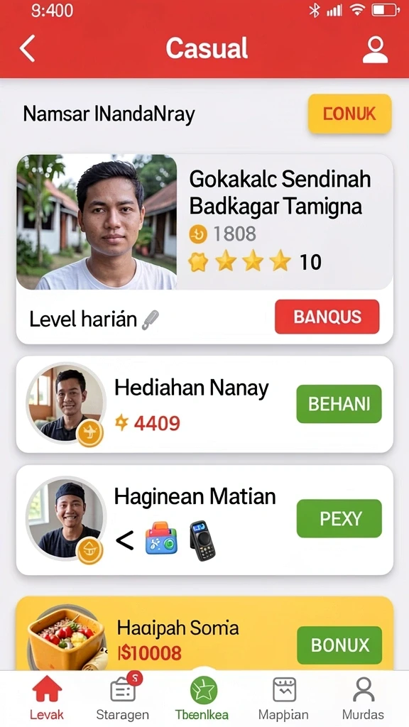 Tampilan antarmuka yang menarik dan mudah dinavigasi.
