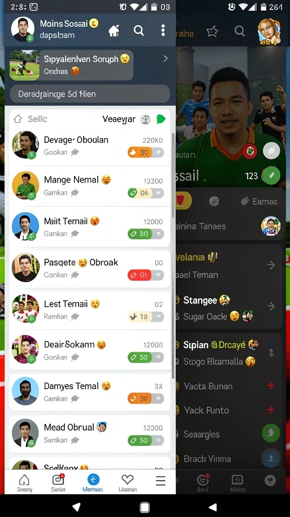Fitur sosial yang memungkinkan berkompetisi dengan teman.