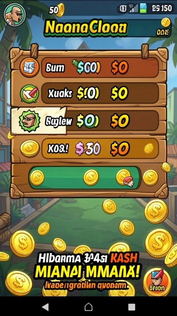 Screenshot menunjukkan tampilan permainan slot yang menarik.