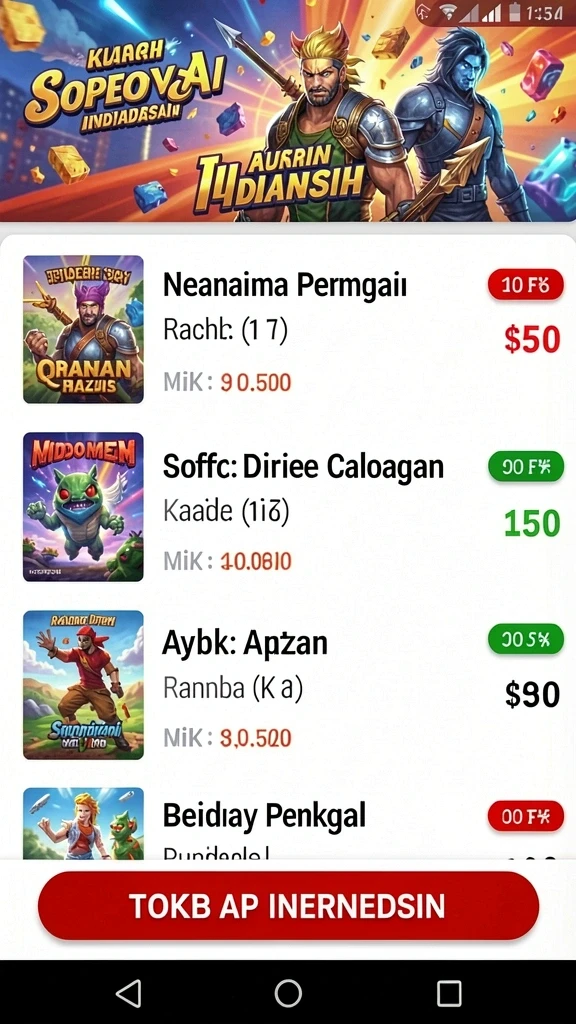Menampilkan karakter unik yang dapat dimainkan.