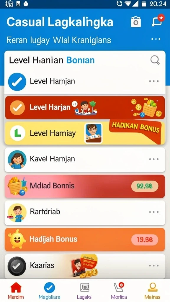 Karakter unik dengan desain yang kreatif.
