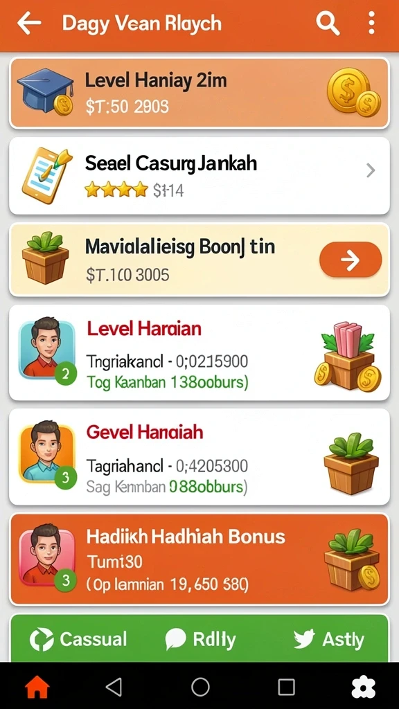 Tangkapan layar menampilkan antarmuka permainan yang menarik.