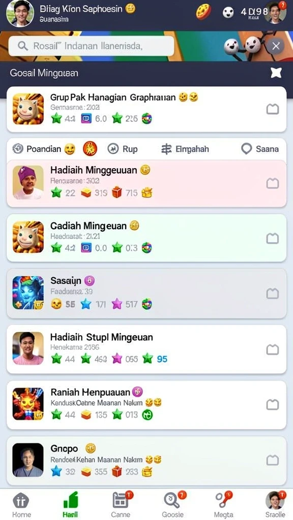 Mode permainan yang bervariasi dan menantang setiap pemain.