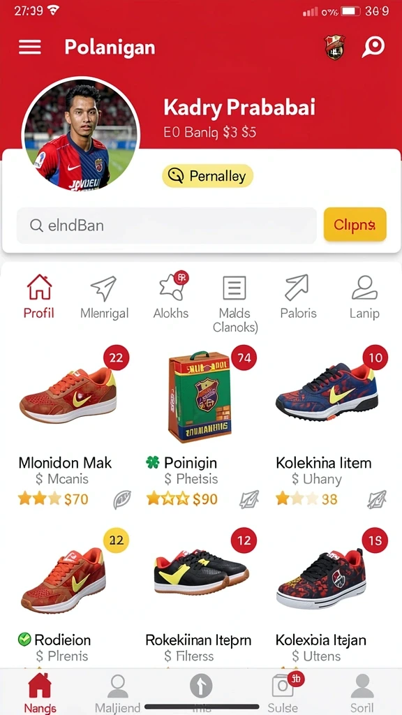 Screenshot menunjukkan pemain berpartisipasi dalam turnamen.