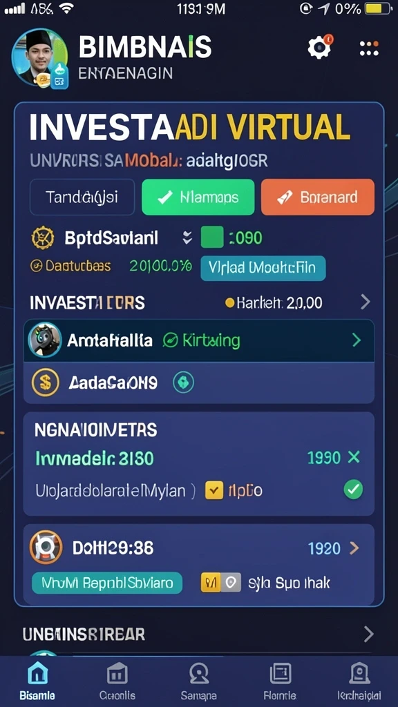 Tampilan karakter unik yang bisa dipilih oleh pemain.