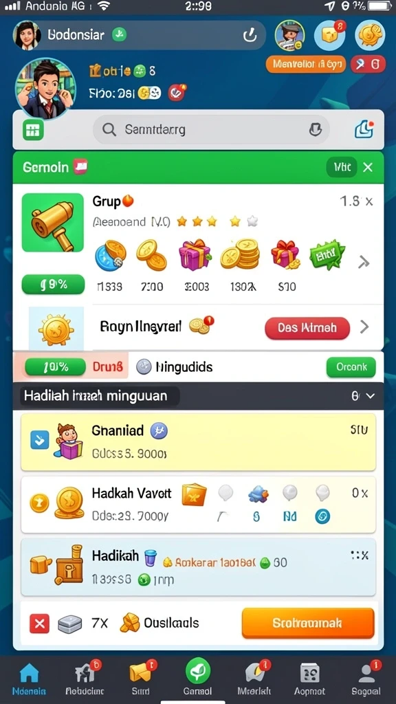 Tampilan antarmuka yang user-friendly dan menarik.