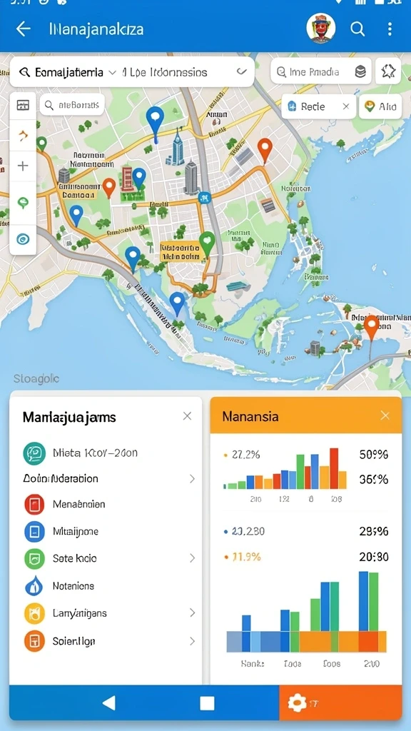 Tampilan menu utama yang menarik dan informatif.