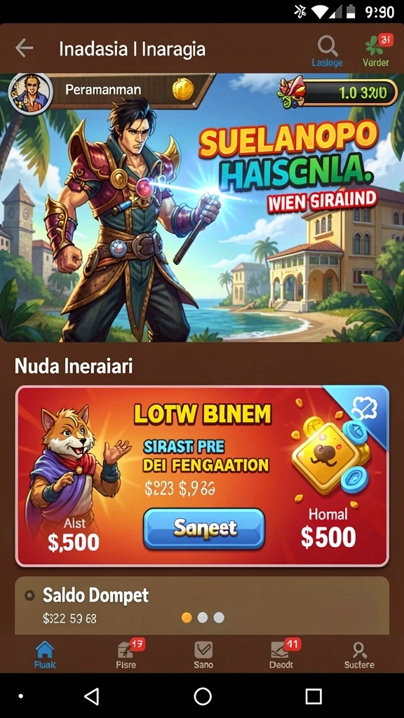 Pemandangan luar biasa saat menjelajahi level baru.