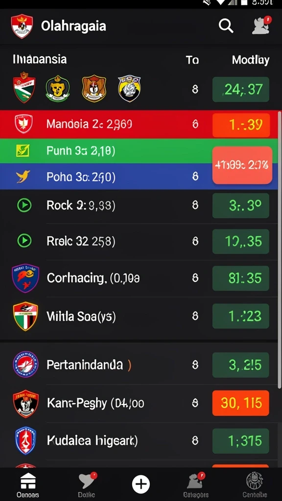 Fitur turnamen yang menghadirkan tantangan menarik.